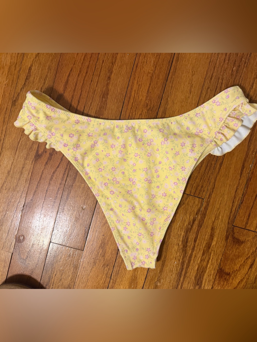 PacSun Eco Yellow Rita Ruffle Triangle Bikini - Picture 5 of 7